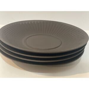 Vintage Saucers Dansk Flamestone Fluted Lot of 4 by Jens Quistgaard Denmark